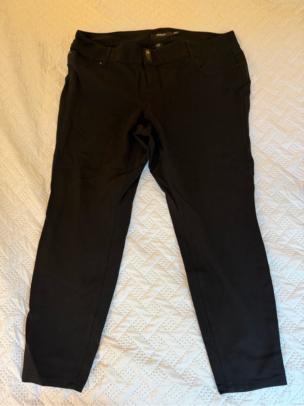 Torrid Black Woman Lady Slim Stretch Dress Pants Plus Size 22